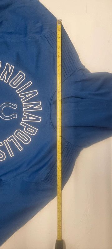 Indianapolis Colts Men's Size L 46" Chest Long Sleeved Blue Hoodie imagen 7